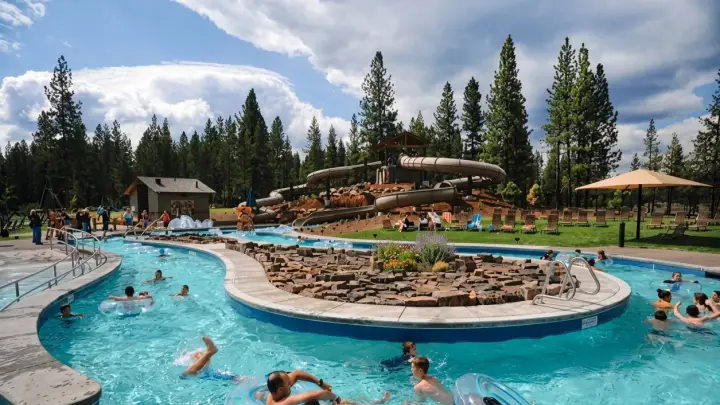 Window and exterior cleaning at a Sunriver, Oregon home under the pines